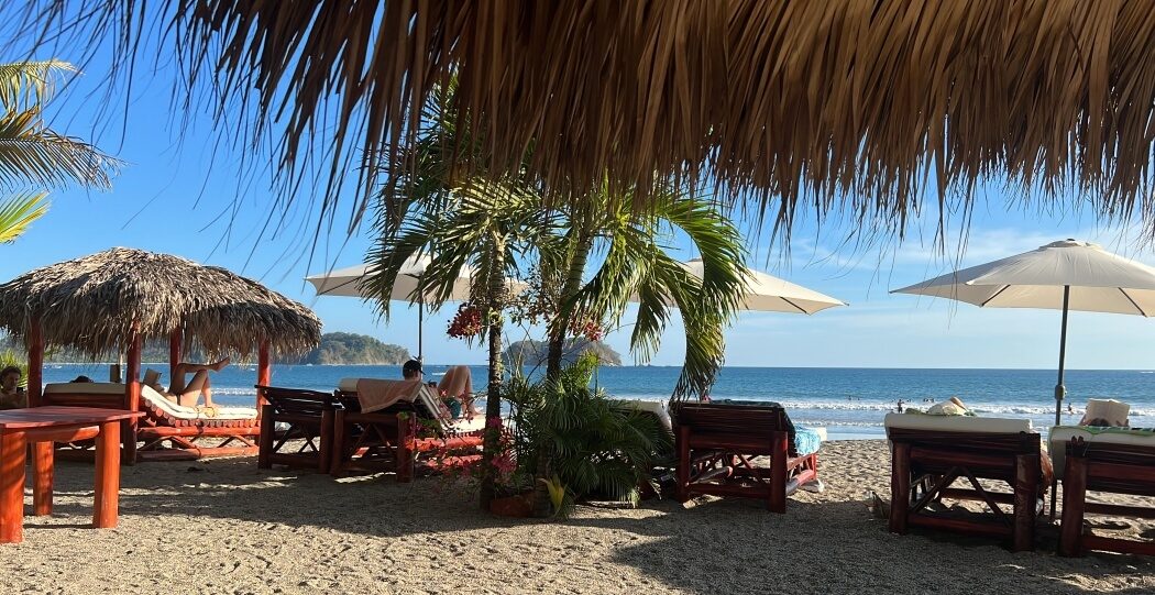 Beach beds at Samara Beach