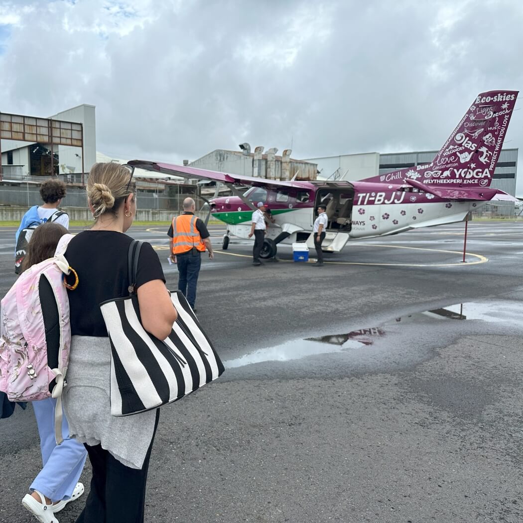 Boarding for a flight with Green Airways