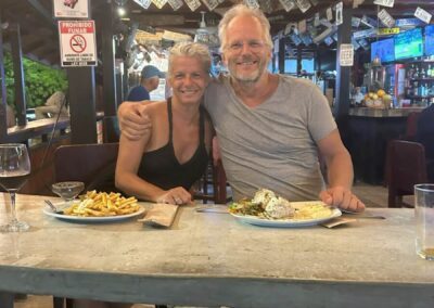 Pieter and Mireille at Limeys in Samara Beach