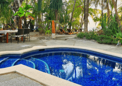 Swimming pool of beachfront hotel Fenix on the beach of Samara