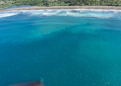 Flying over the Arribada in Nosara, Costa Rica