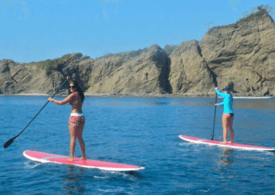 Fun thing to do is standing up paddle at Samara Beach