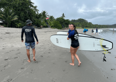 Surfing lessons at Samara Beach