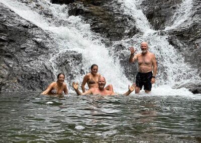 Waterfall during the horseback riding tour from Samara Beach